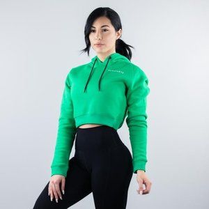 Alphalete Cropped Hoodie - Go Green